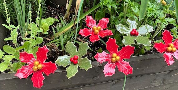 Christmas decoration, (1 pc), Christmas flowe...