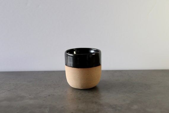 Handmade Ceramic Cup: Brown Sandy Clay Potter...