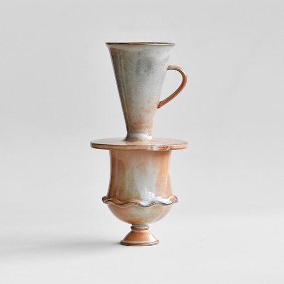 Ceramic Coffee dripper set,V30 Pour Over, Shi...