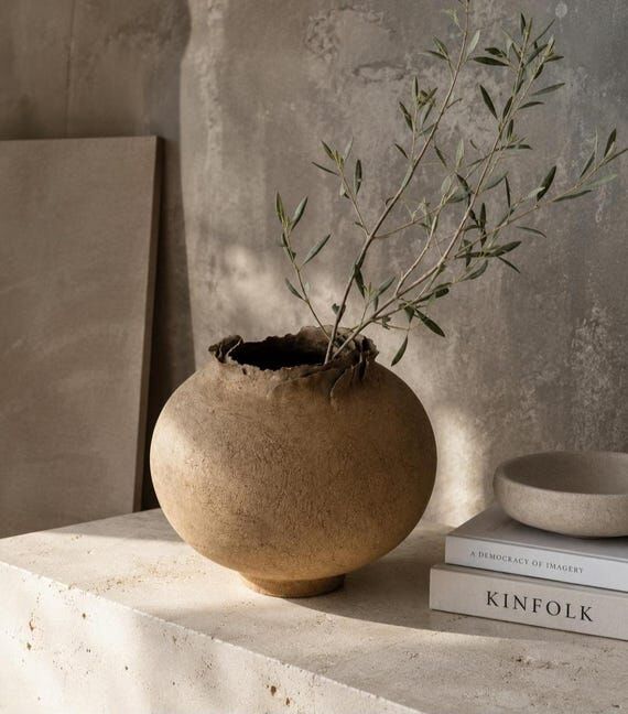 Earth Unfolded | Textured Organic Ceramic Vas...