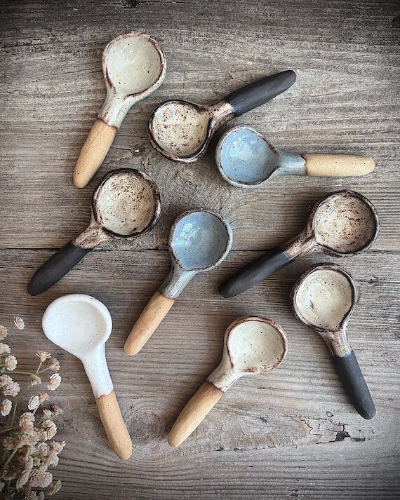 Handmade Spoons, Soup Spoons, Ceramic Spoons,...