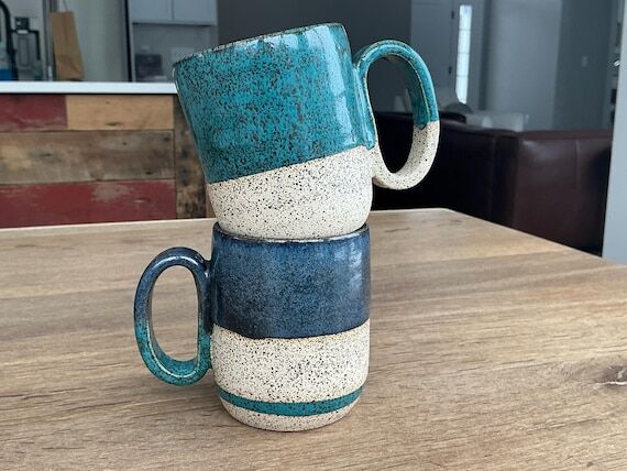 Ceramic Mugs (Set of 2) | Coffee Mug | Handma...