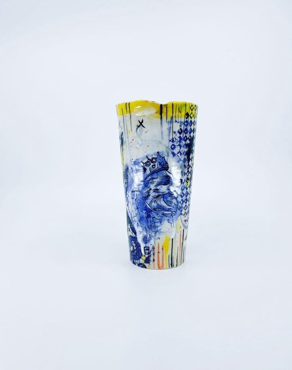 Racoon Tumbler, Trash panda Cup, Ceramic Cup,...