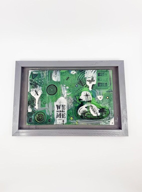 37 - Wall hanging 8x12", ready to hang, ...