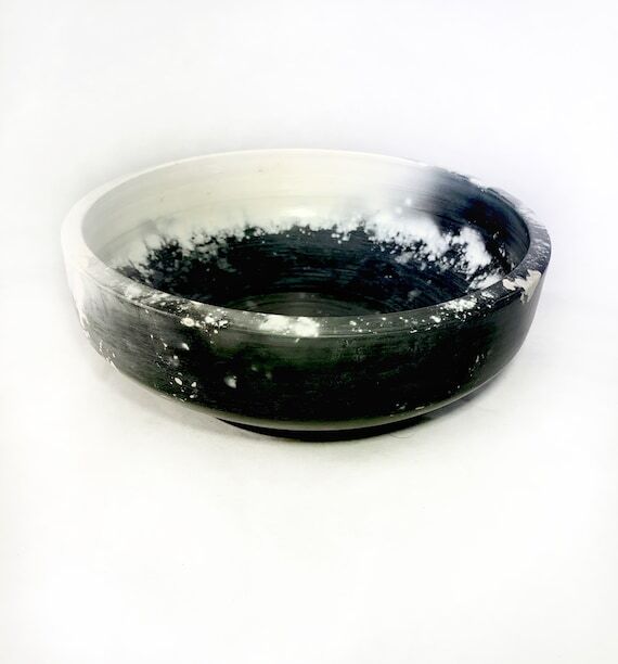 Black and White Smoke Fired Pot...