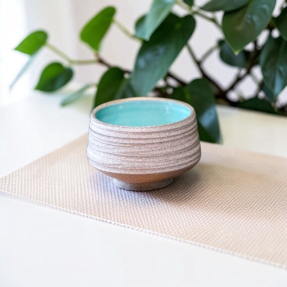 Handmade Ceramic Chawan – Wheel Thrown Matc...