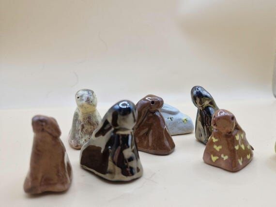 Ceramic Worry Bunny - Pocket Pal Keepsake...