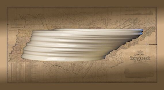 Tennessee Ceramic Candy Dish: Handmade State ...