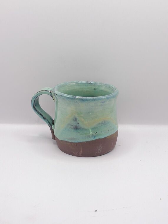 Seafoam Green Handmade Ceramic Mug...
