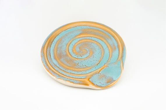 Handmade Ceramic Spoon Rest / Coaster | Singl...