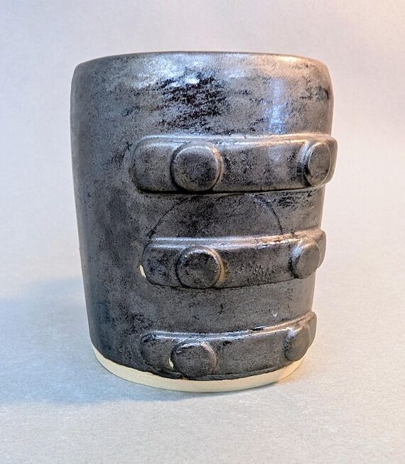 Handmade Ceramic "Metal" Mug - Smal...