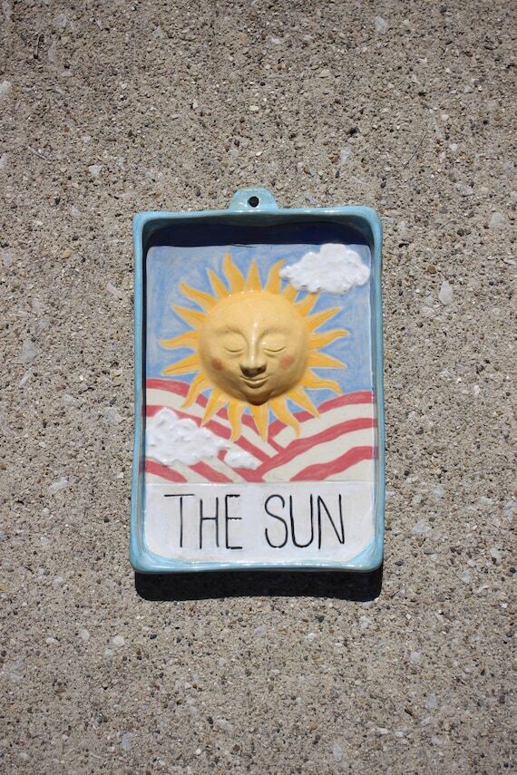 The Sun Handmace Ceramic Wall Art – Tarot-I...