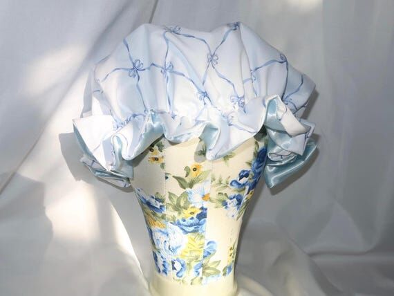 Handmade Hair Cover Bonnet: Shabby Chic Vinta...