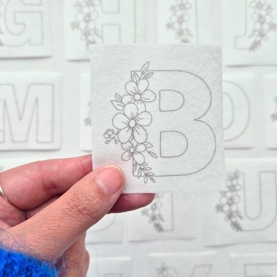 2-8 Letter stick & stitch patterns, Pick your...