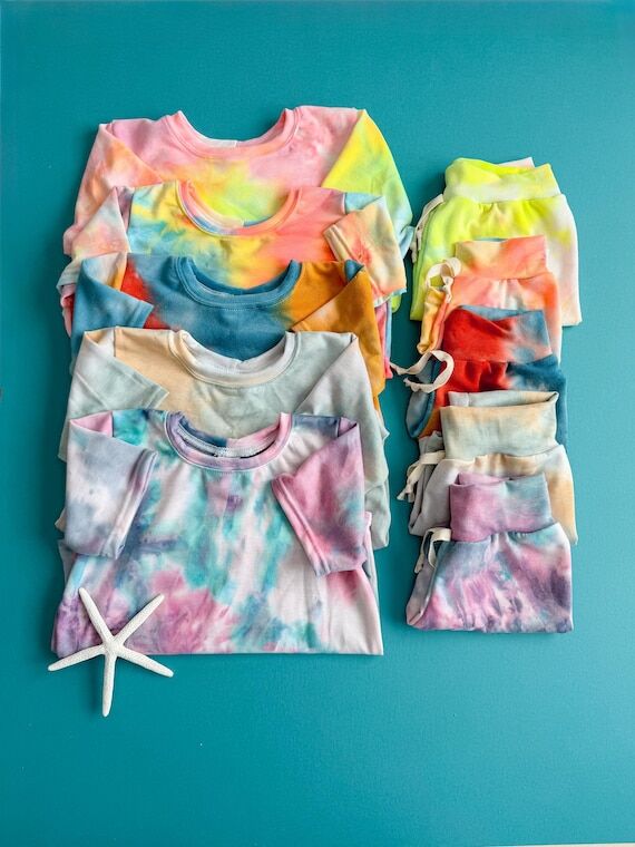 Tie Dye Set: Baggy Tee and Shorts Set, Kids C...