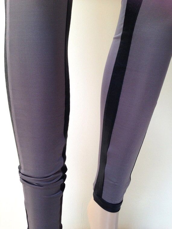 Yoga Leggings - Gray Yoga Pants - Grey Yoga P...