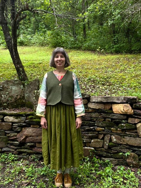 The Trillium Vest - Cropped Boiled Wool Vest ...