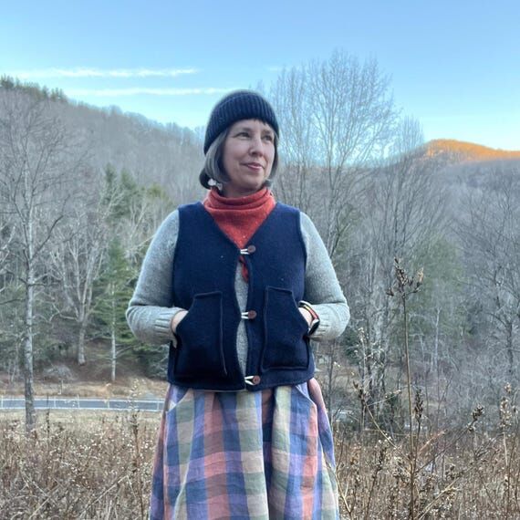The Villager - Boiled Wool/Linen Vest...