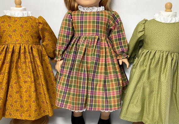 Lovely Fall Prints Doll Dresses Set- 6piece s...