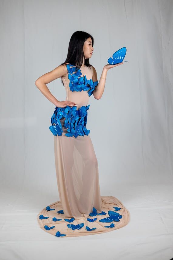 Butterfly statement dress | Handpainted | She...
