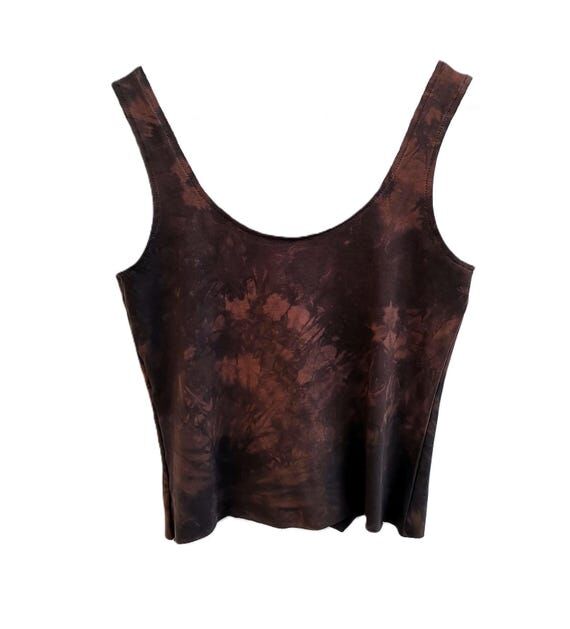 MTO earthy brown crop top organic cotton mori...