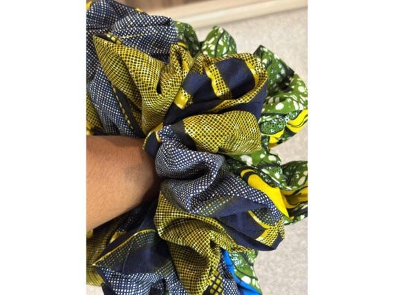 XXL African Ankara Scrunchie Bold fashion St...