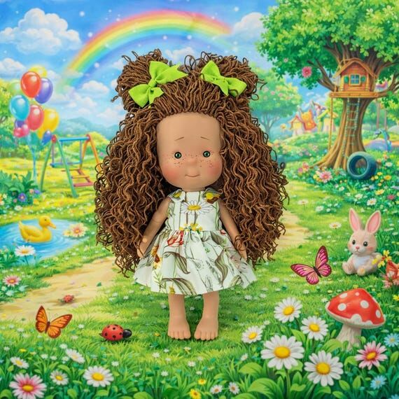 9 Inch Pippa Doll in handmade clothing – St...