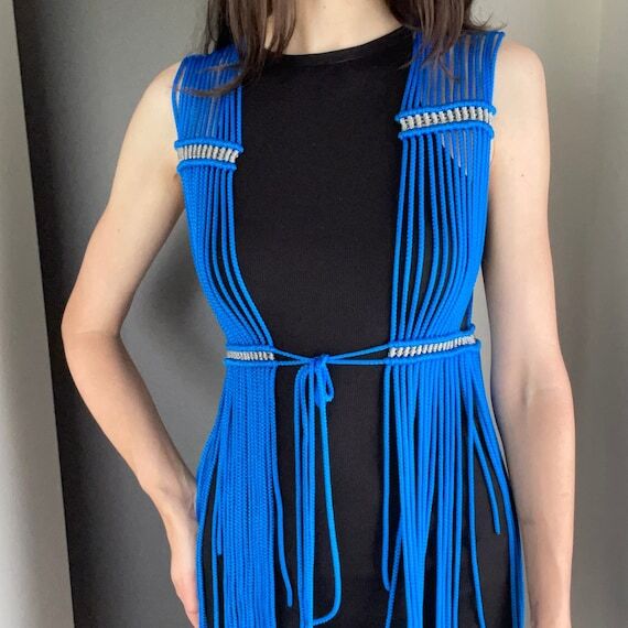 Handmade macrame vest, Festival top, Beach st...