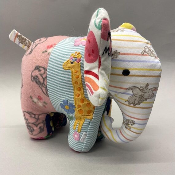 Keepsake Elephant: Handmade from Baby Clothes...