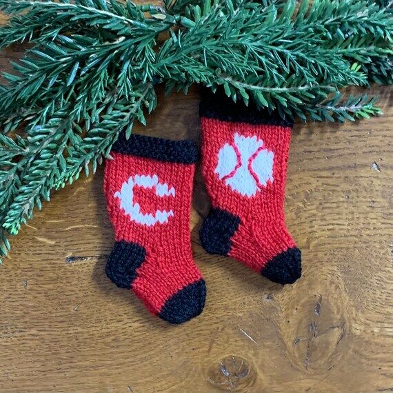 SALE Cincinnati Reds Baseball Stocking Orname...