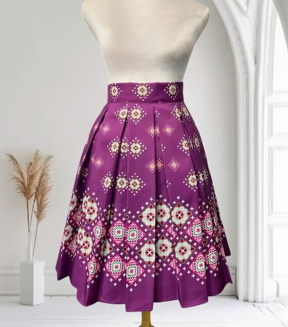 Custom Hmong wrap skirt, Hill tribe brocade s...