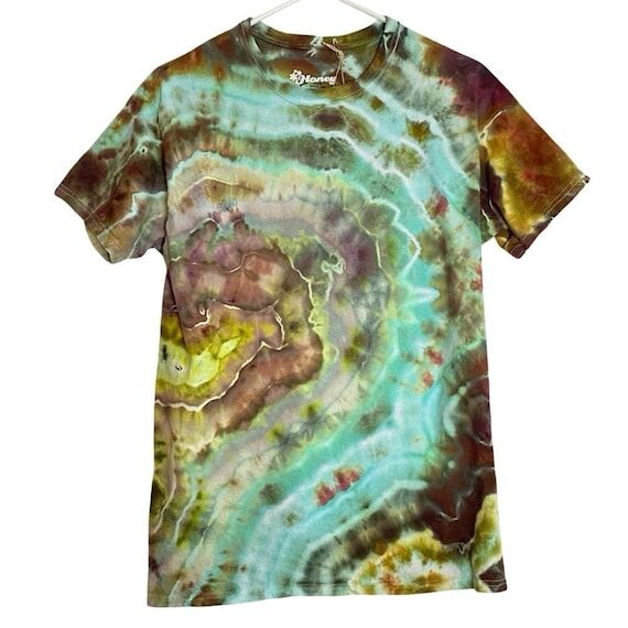 Handmade Geode Tie Dye Tee Tshirt Mens Size M...