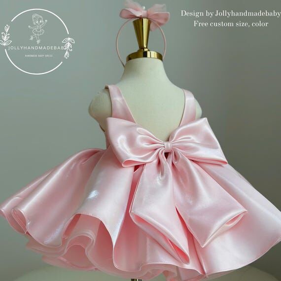 Pink Baby Girl Dress, Tutu Dress Toddler, Lux...