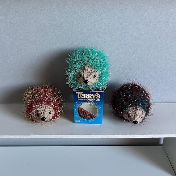 Hand Knitted Chocolate Orange Covers / Bath B...