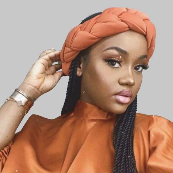 Handmade Satin Braid Headband: African Weddin...