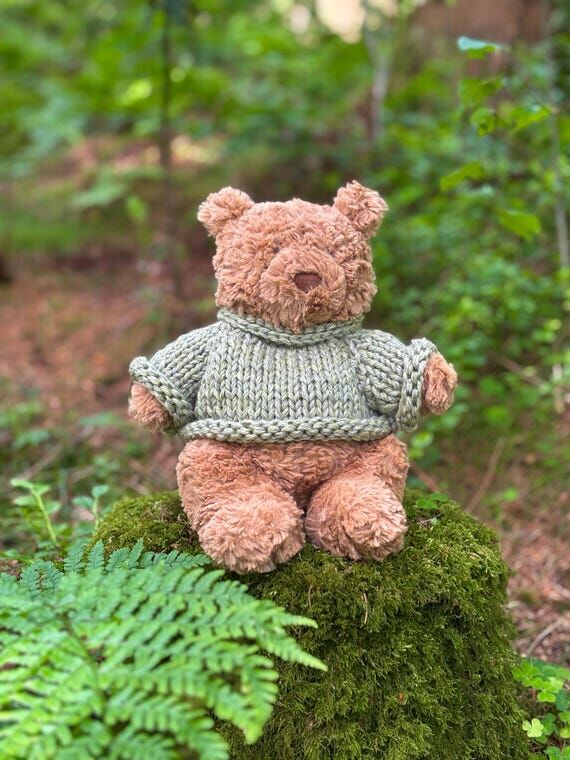 Chunky Jellycat Bear Sweater Knitting Pattern...