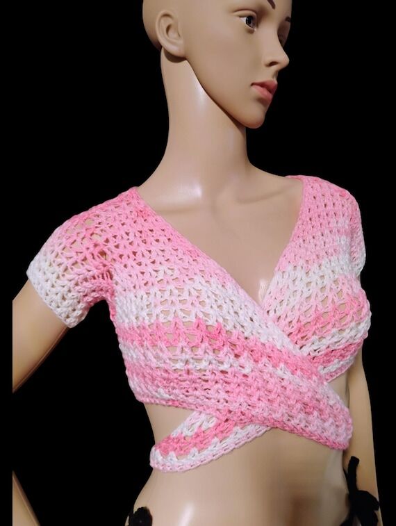 Crochet v wrap top...