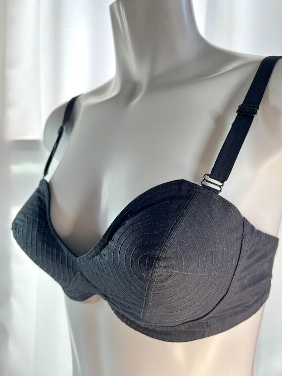 1940s 1950s Bullet Bra Black – Vintage Cone...