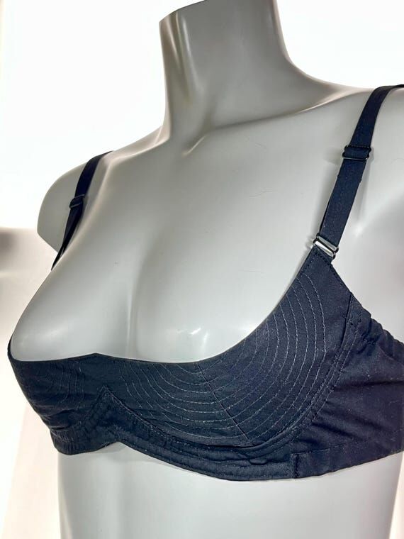 Retro Bullet Bra 1940s 1950s Style – Black ...