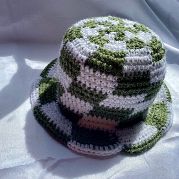 Checkerboard Bucket Hat | Crochet Style| Croc...