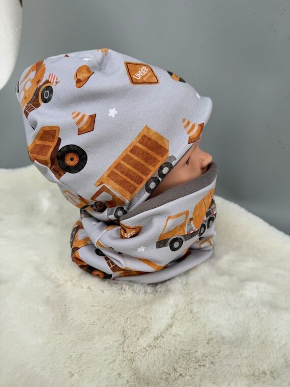 Beanie & Loop set, size 37-56 excavator hat g...