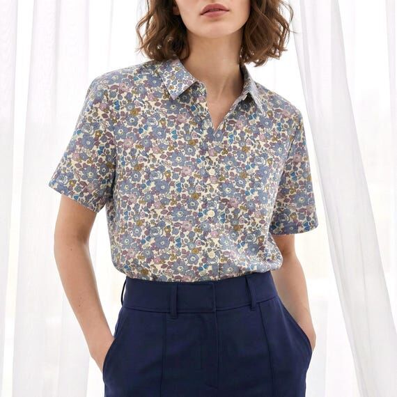 Liberty London Classic Short Sleeves Button-u...