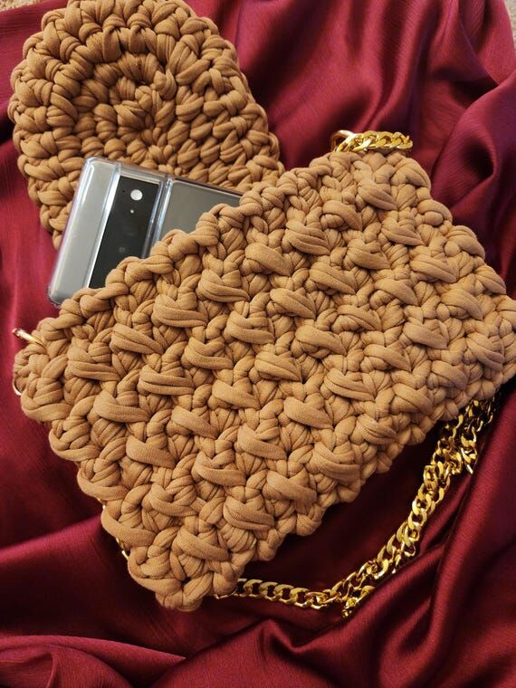 Premium Handmade luxury Crochet Knitted Bag H...
