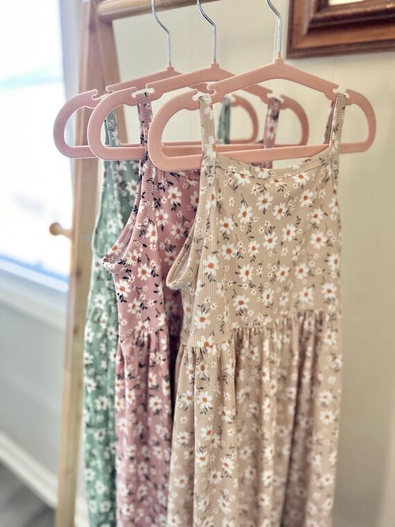 Daisy rib floral cami dress summer size 0-3 m...