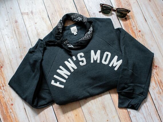 Custom Mama Sweatshirt, Personalized Wool Fel...