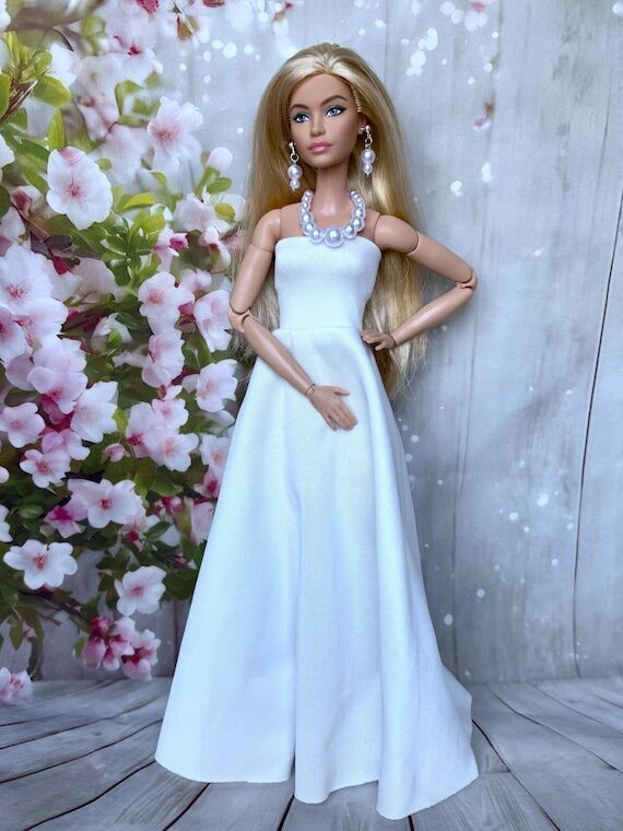 Doll Dress, Jersey Dress for Doll, 1/6 Scale ...