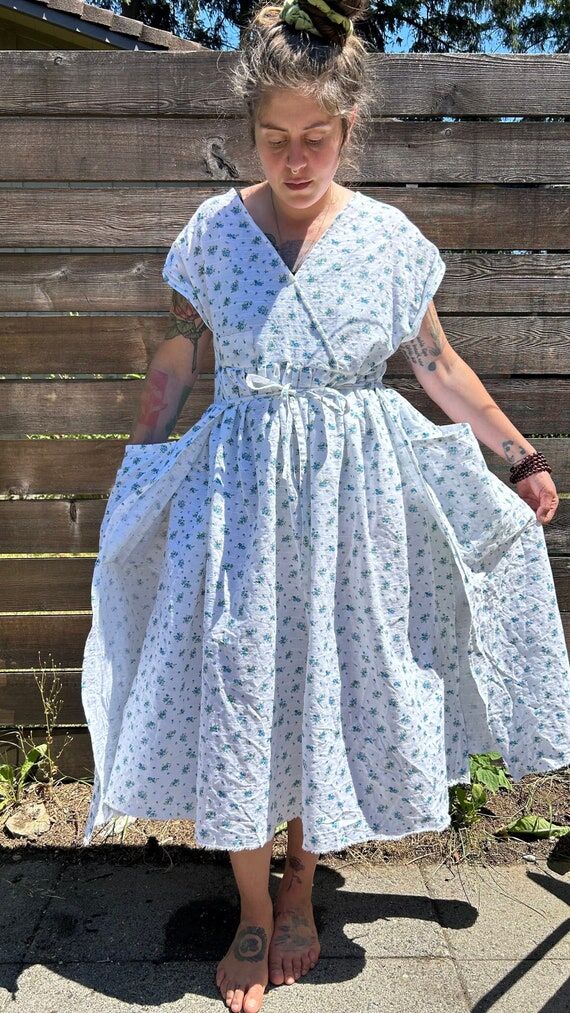 Pinafore Wrap Dress MADE TO ORDER Vintage Thr...