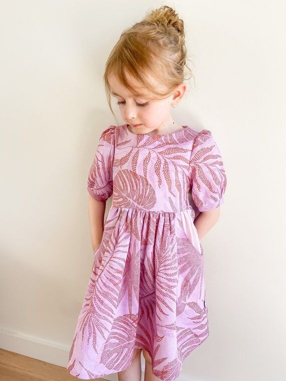 Handmade dress, party dress, cotton dress, sh...