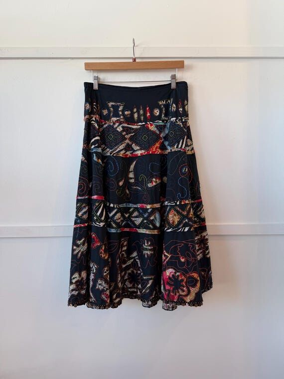 Vintage 90’s CHICO’S embroidered midi ski...