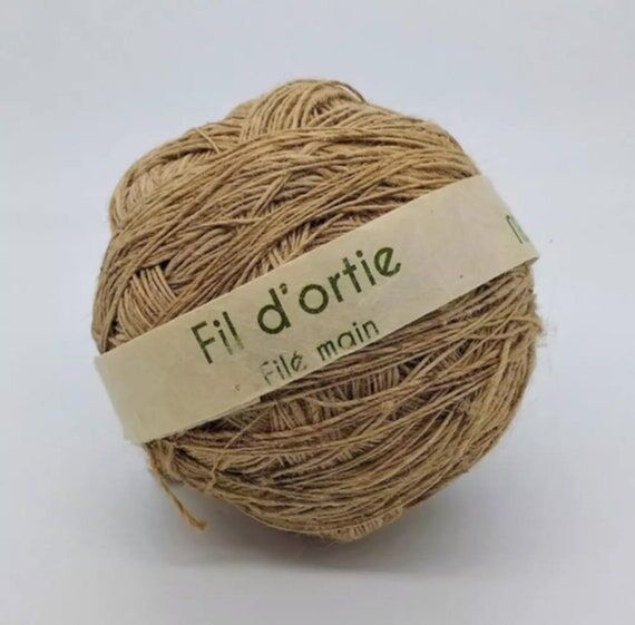Organic Nettle Yarn: Hand-Harvested Fiber for...